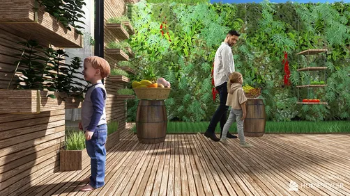 зеленый фасад 1