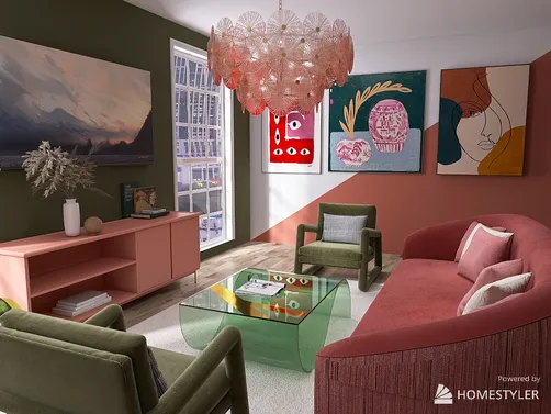 Pink & Green Apartment