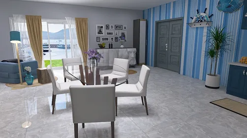 Casa al mare, zona giorno