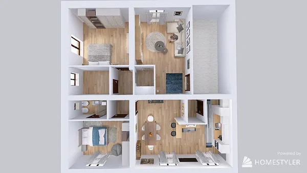 Professional interior design created with Homestyler 3D design software