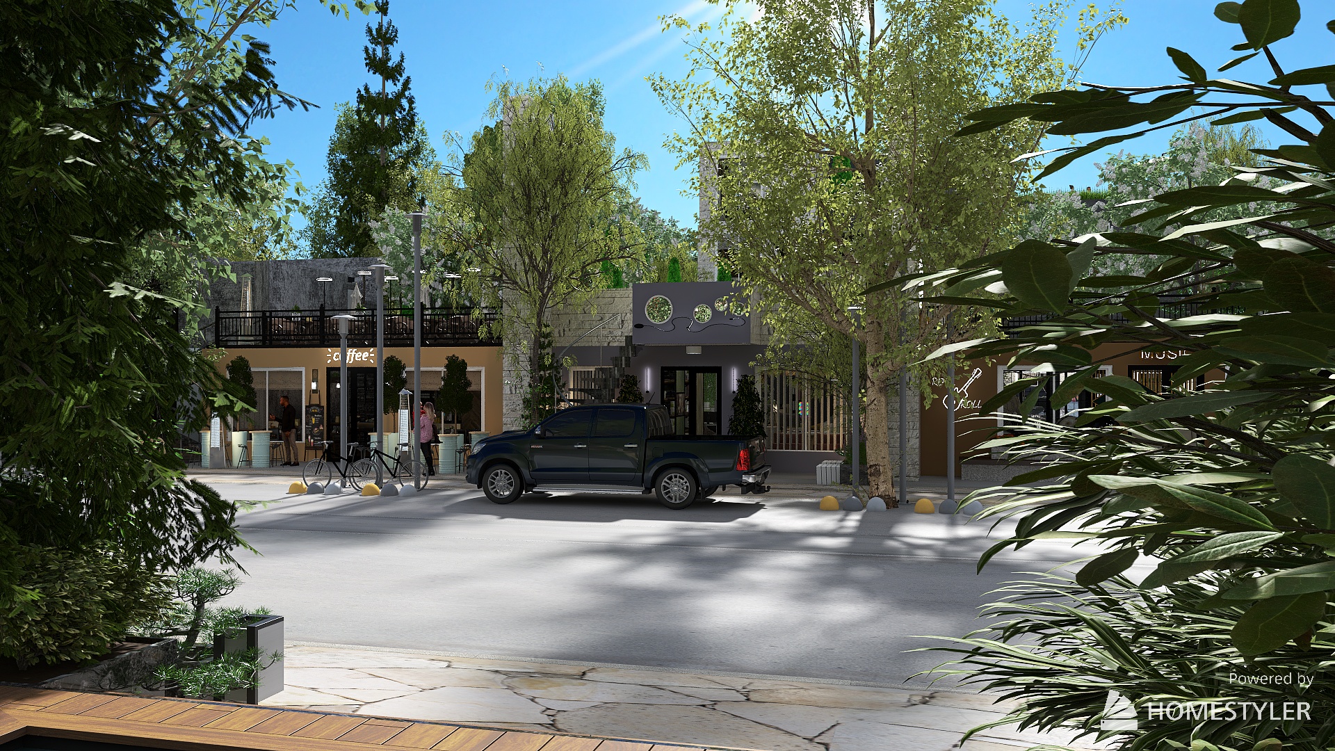 And whether to demolish the old garages and warehouses?!