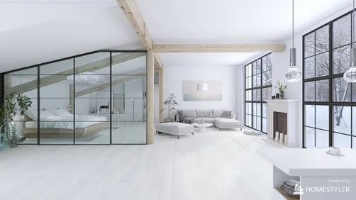 Scandinavian Attic Studio Apartment