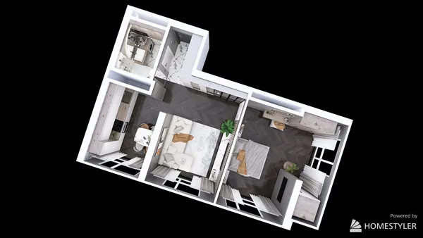 Professional interior design created with Homestyler 3D design software
