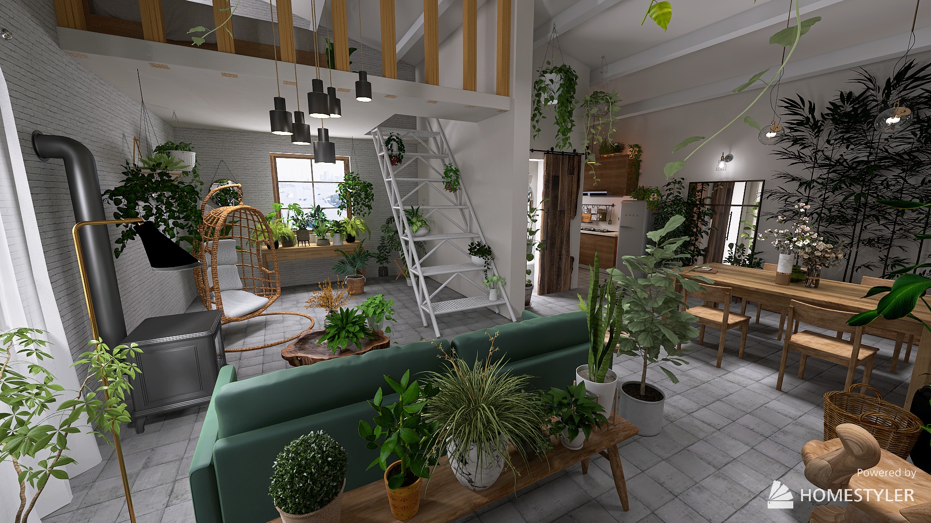 Botanical Oasis Loft