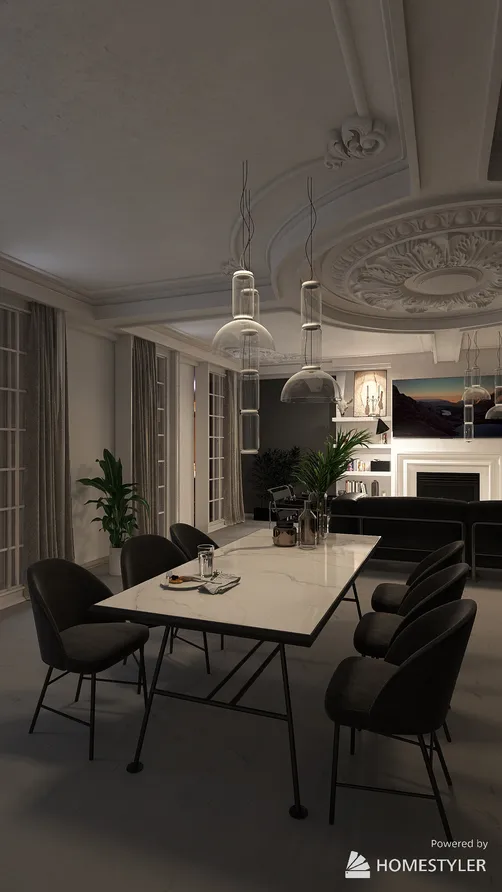 Квартира в темных оттенках