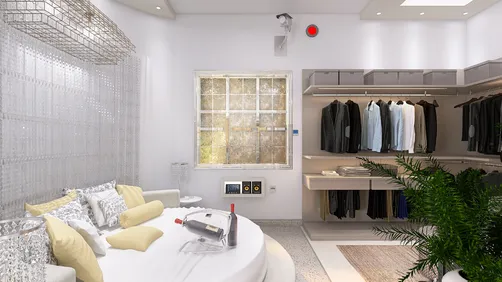 Futuristic, cozy, automation house