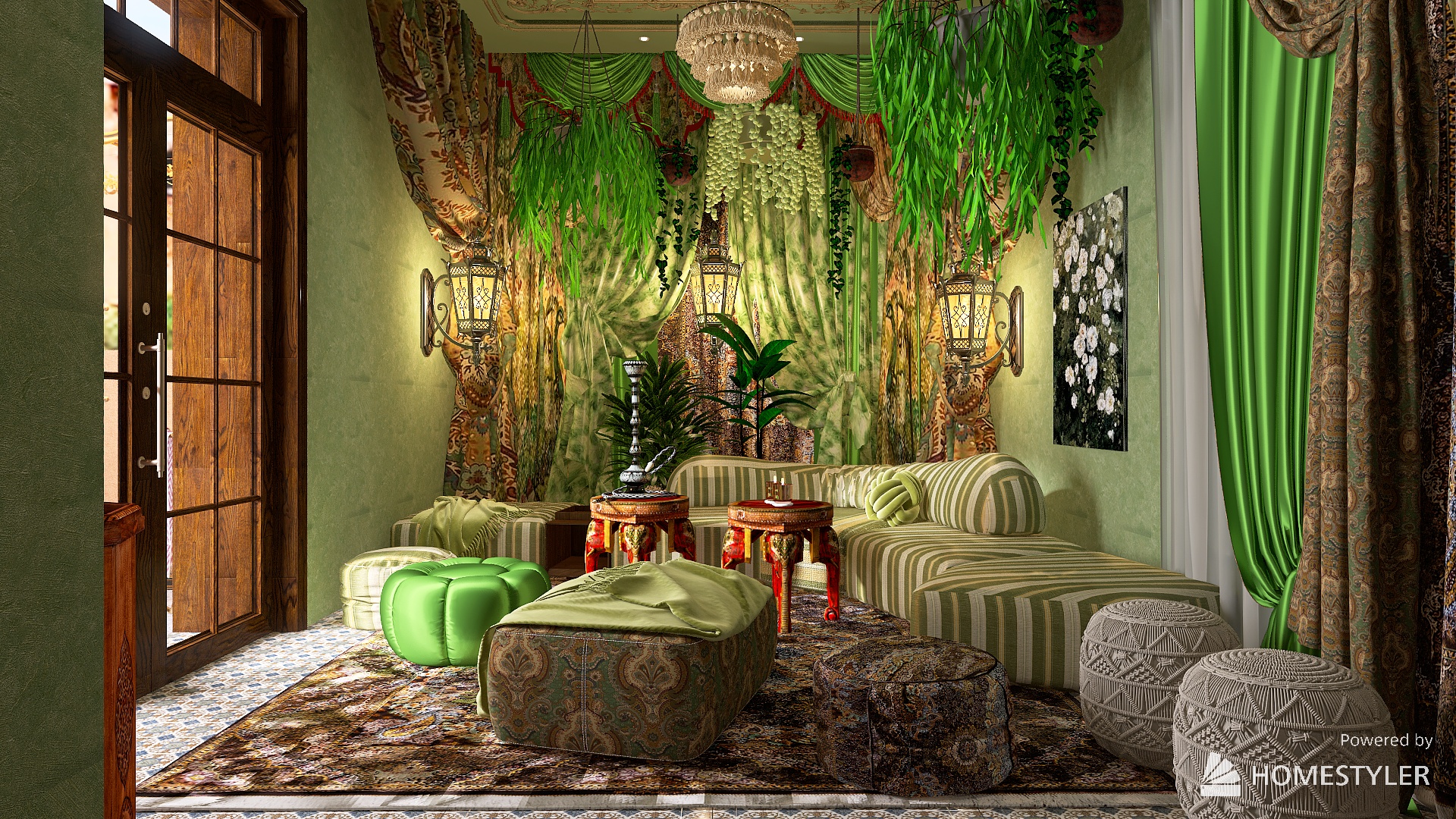 A traditional Moroccan house.