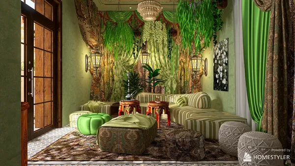 A traditional Moroccan house.