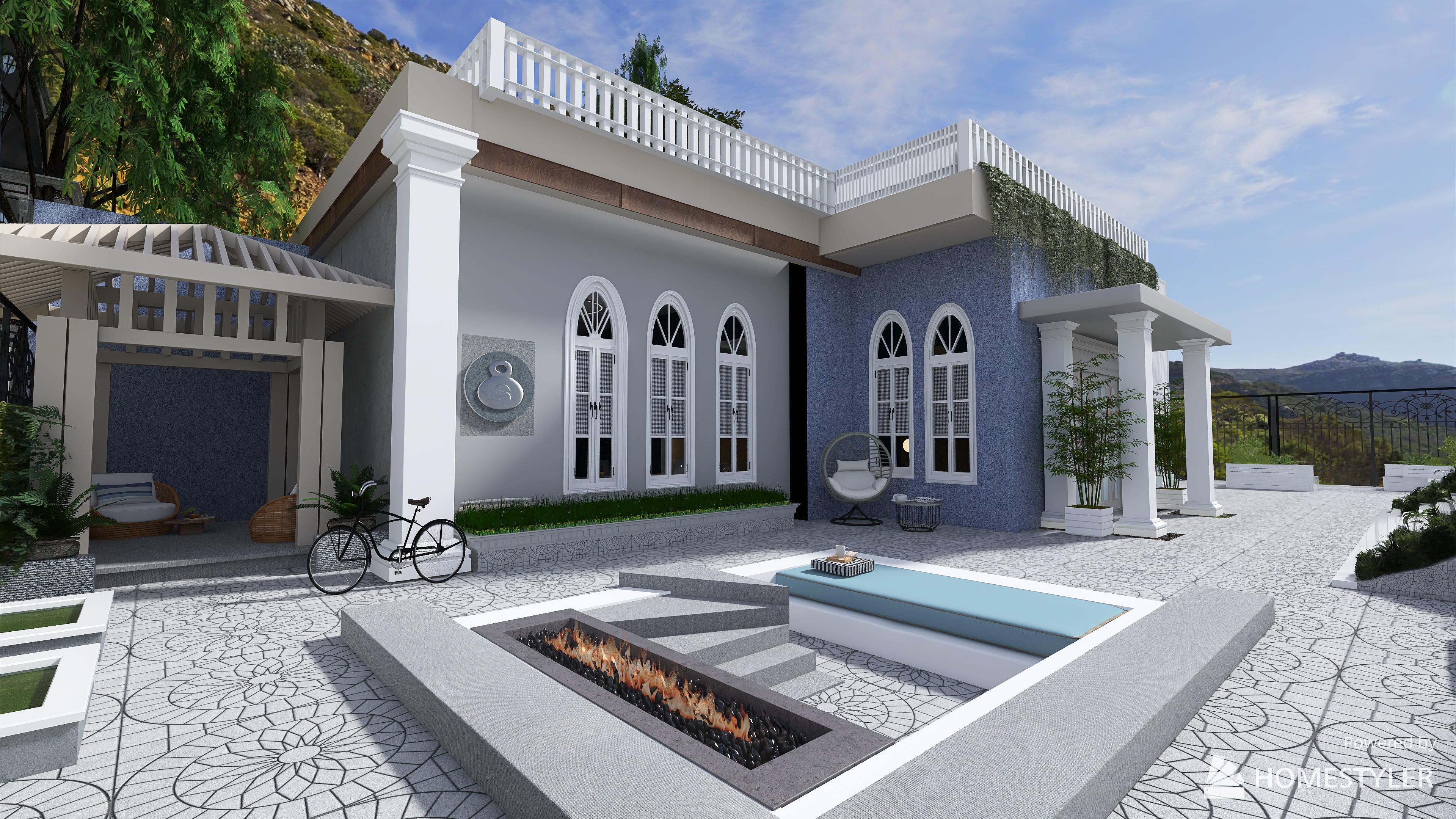 6 Hillside Heights - Sunken room design.