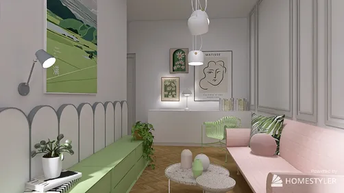 Pastel living room