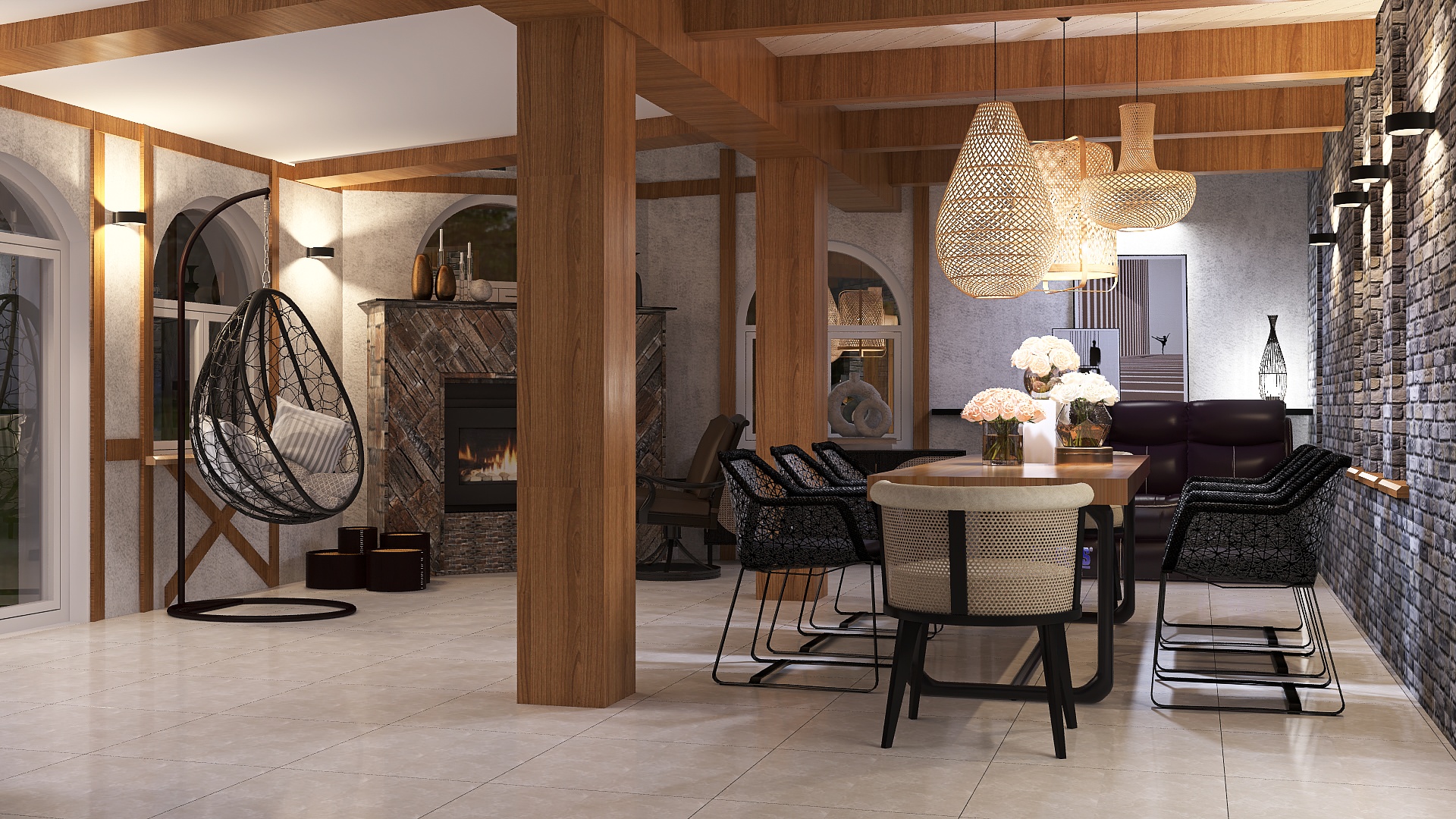 Уютная терраса кантри