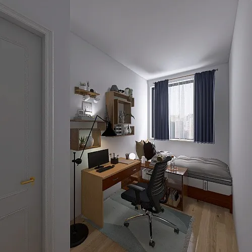 small bedroom young adult woman