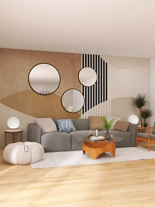 mock up living room