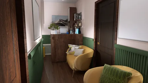 Коридор / Зона ресепшен в клинике