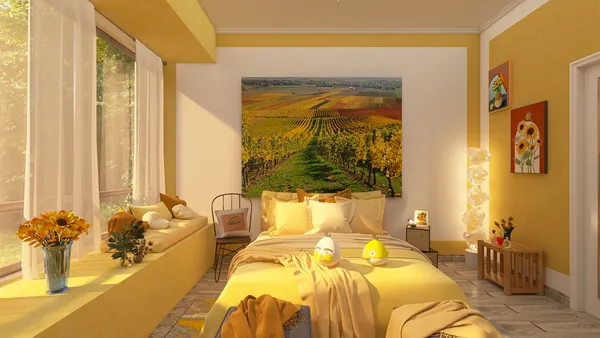 summer fresh bedroom