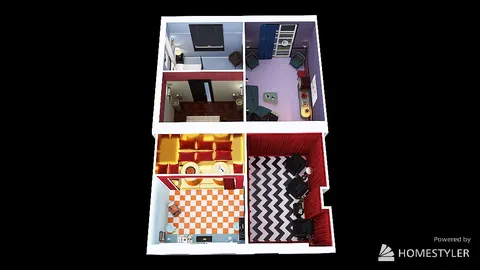 Professional interior design created with Homestyler 3D design software