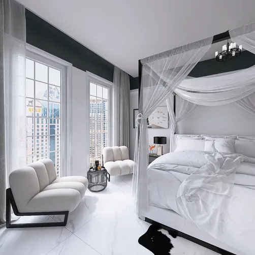 Room 1- Classic Black and White