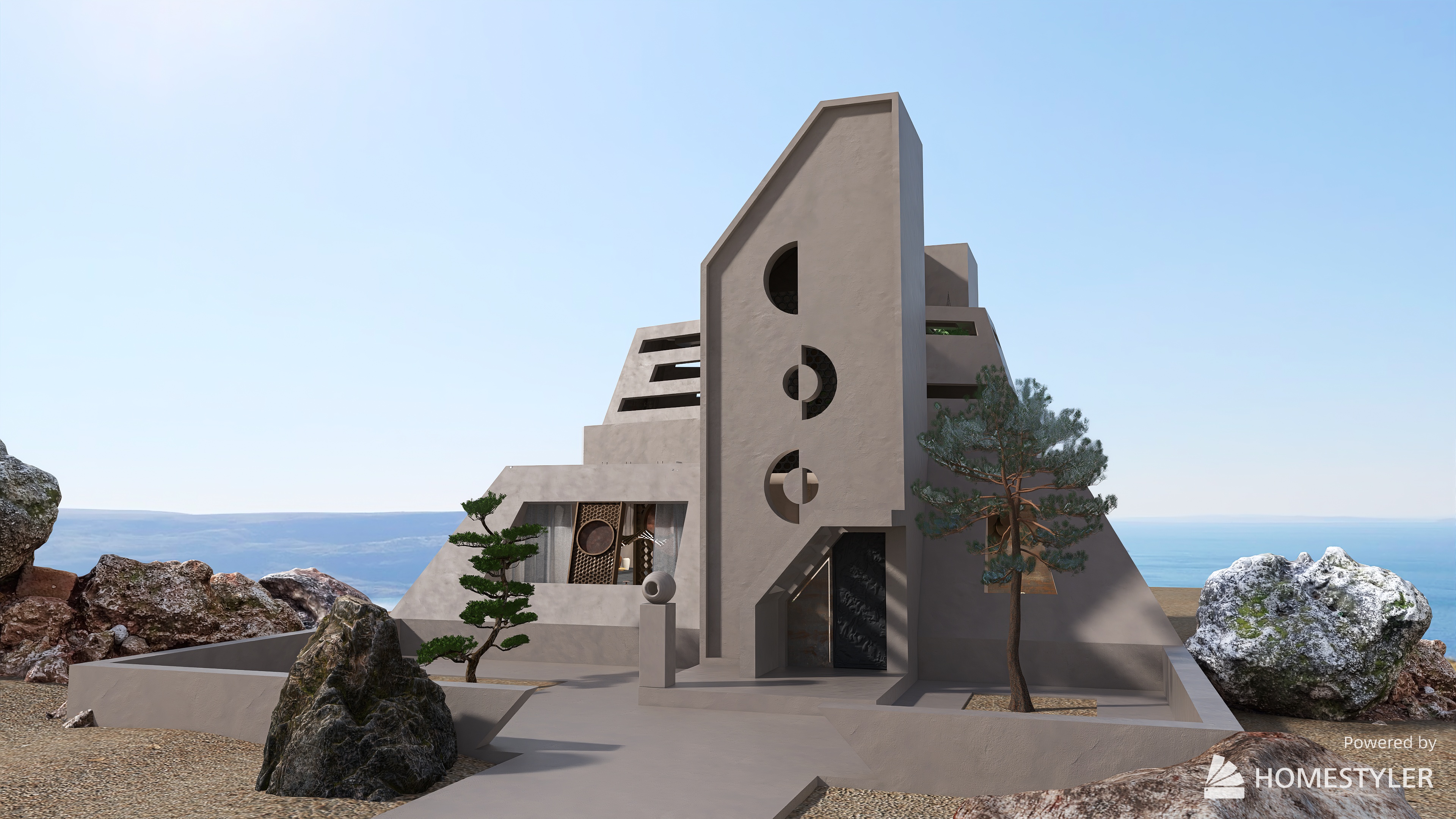 Brutalist Bronze Abode
