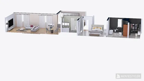 16-Modern Apartment Empt Room