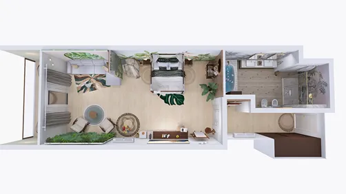 Beach Hotel Family Bedroom