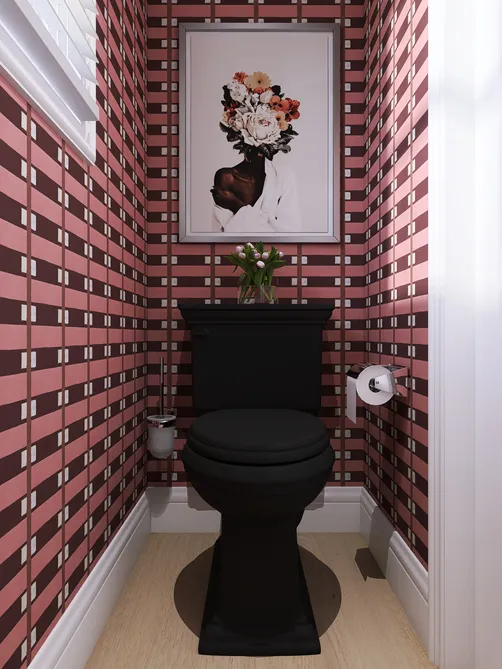 Bold & Beautiful Powder Room