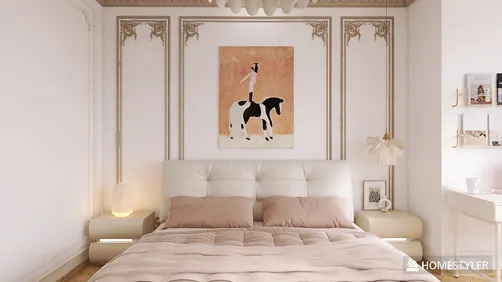 Peach Fuzz Bedroom for Teenager