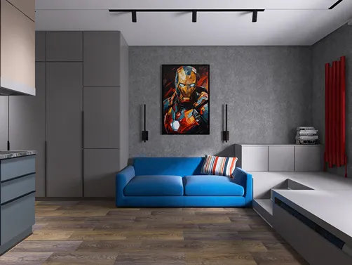 Modern men's interior