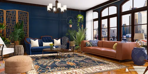 Moody Tropical Sitting Room