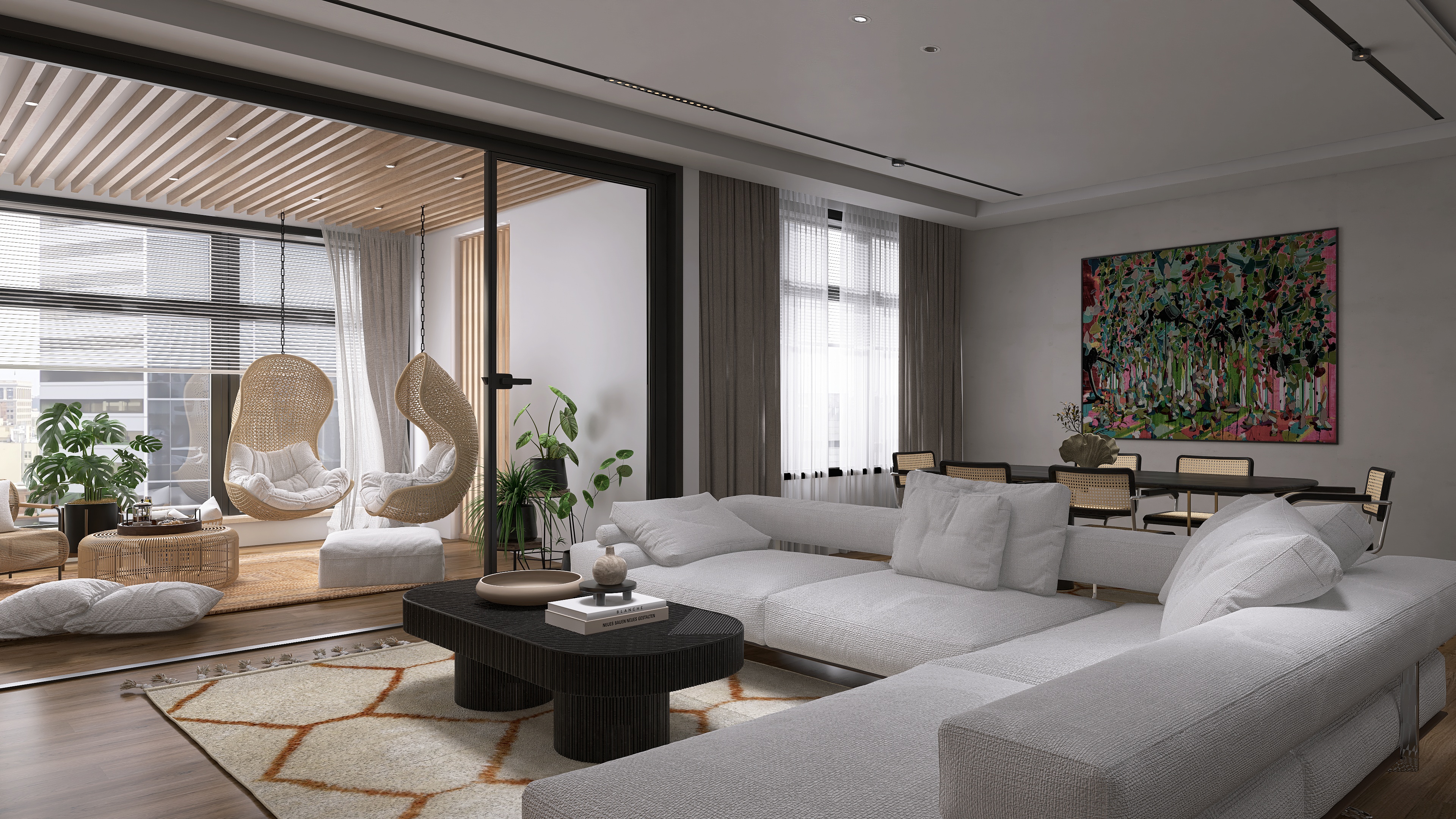 Home with close balcony