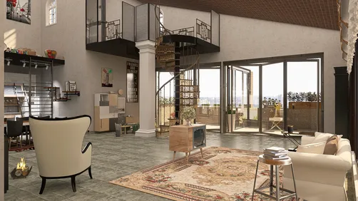 Penthouse loft Open Space