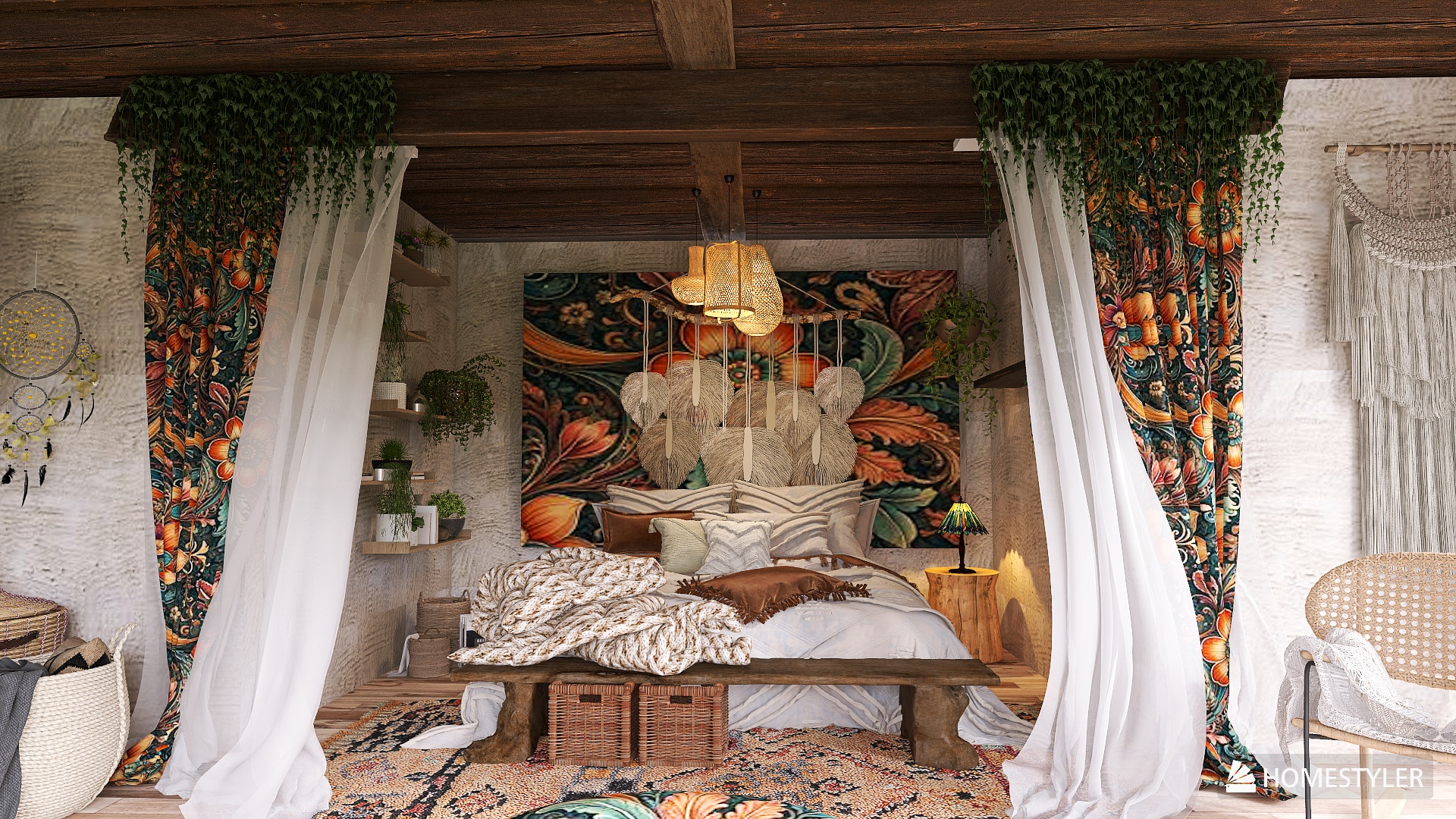 Bohemian bedroom for web..