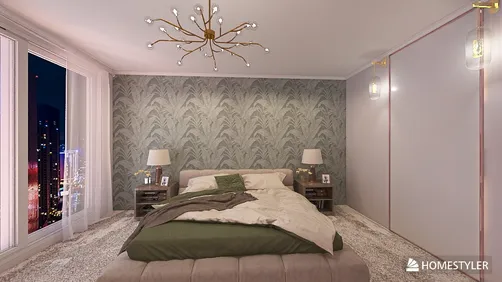 Bedroom with bathroom