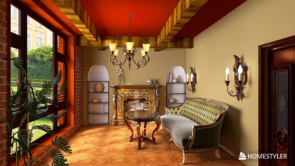 Гостинная в тосканском стиле