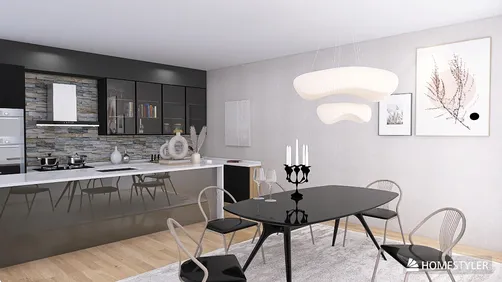 Spacious and Lively Kitchen and Dining area