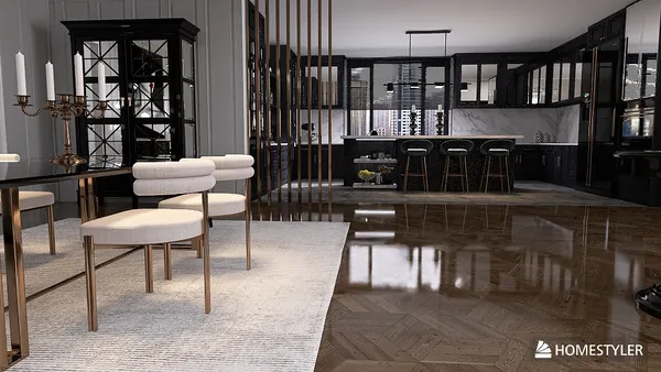 Open plan KİTCHEN&DİNİNG ROOM