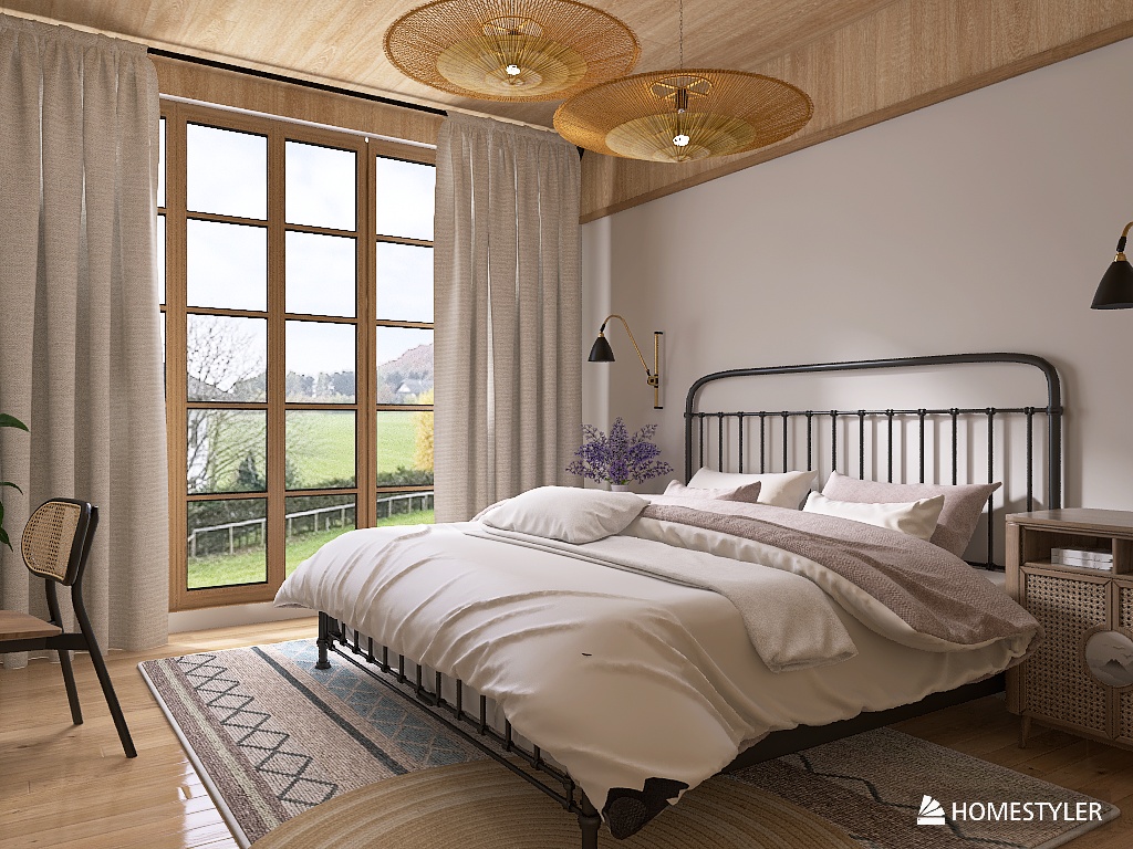 Bedroom nature style