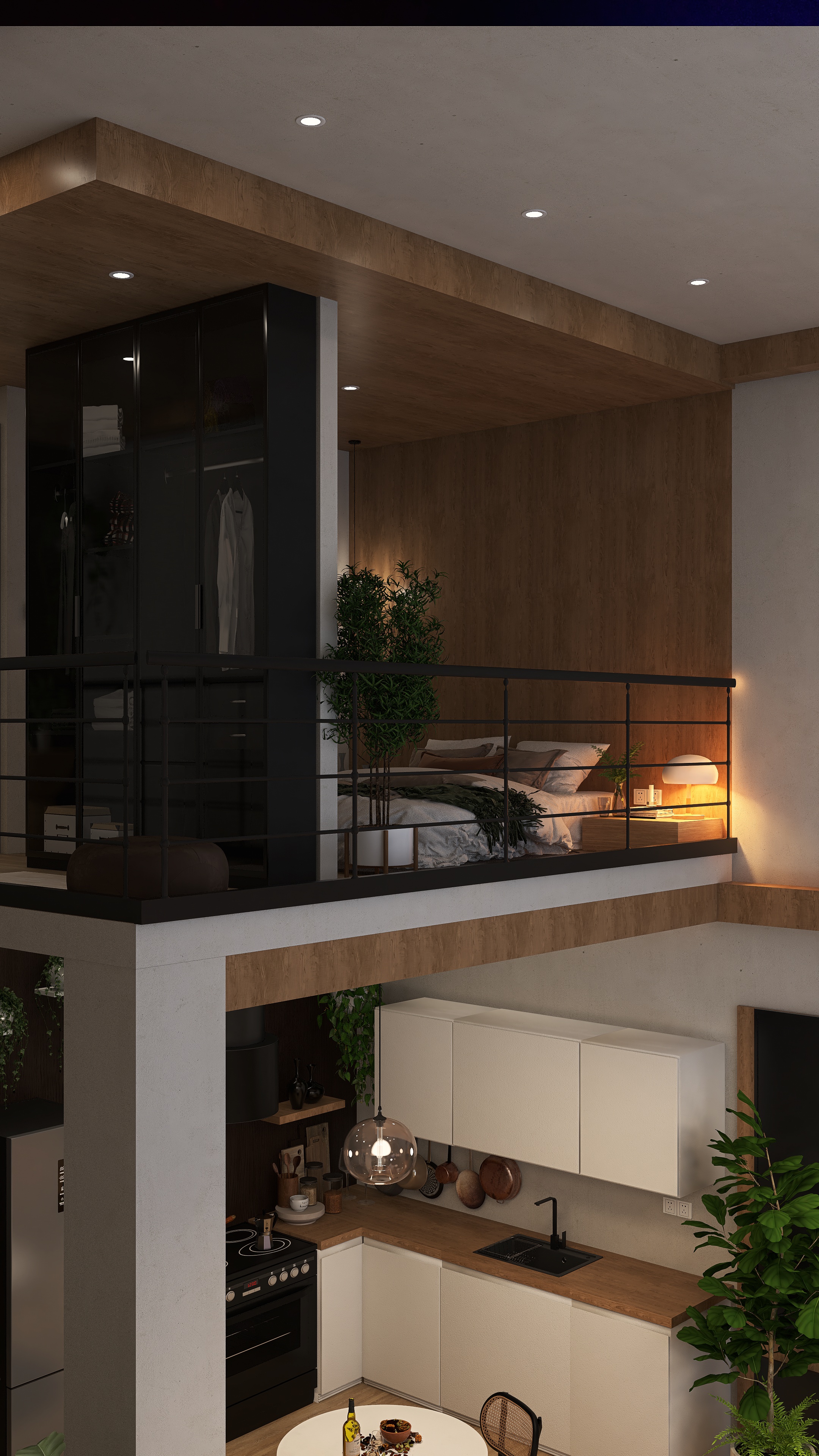 Cozy Contemporary Loft Living