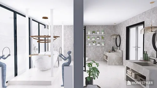 Luxurious Wet-Dry Separation Bathroom