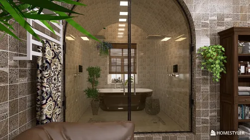 Bathroom wet - dry area