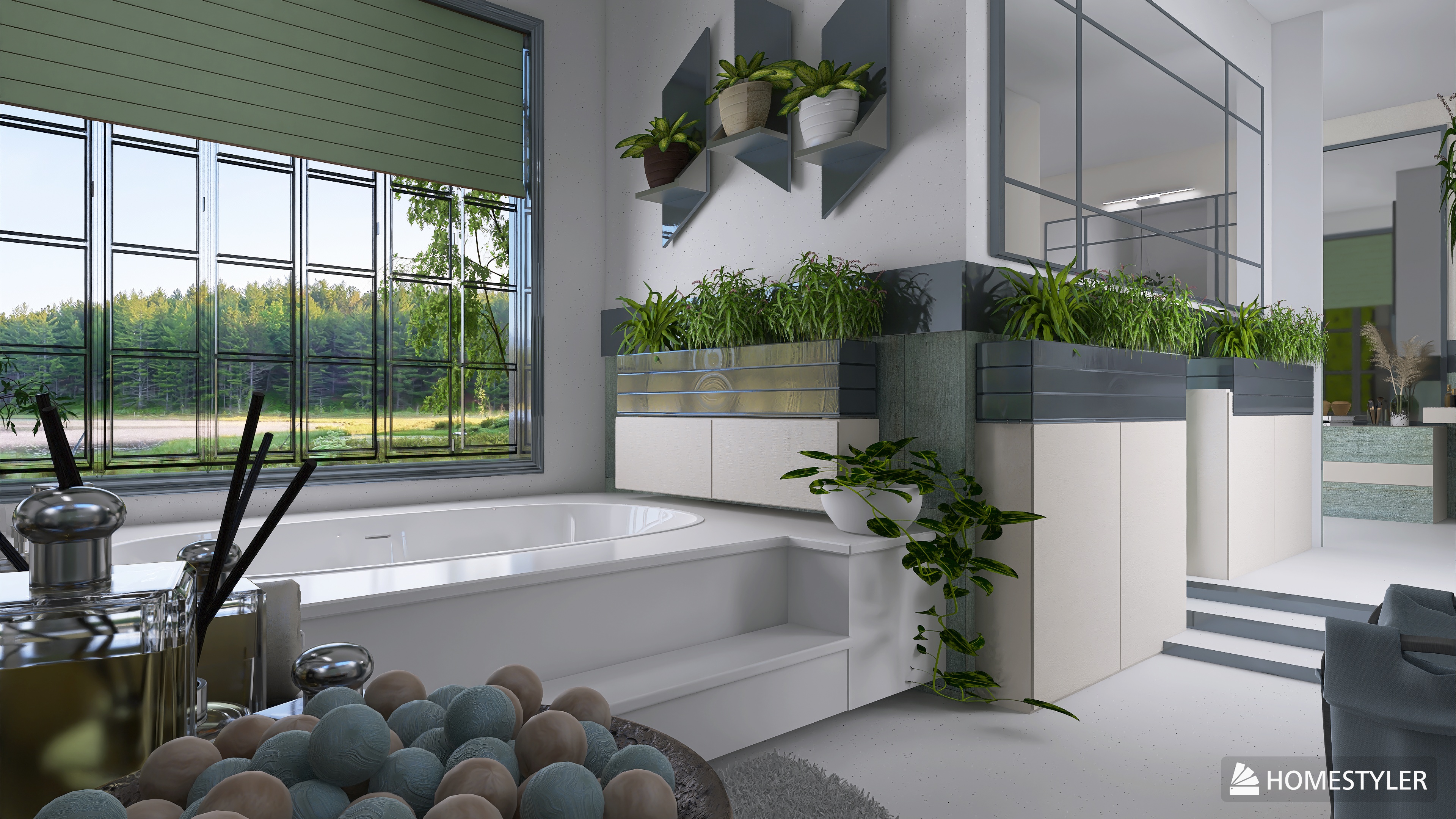 Wet and dry bathroom Separation