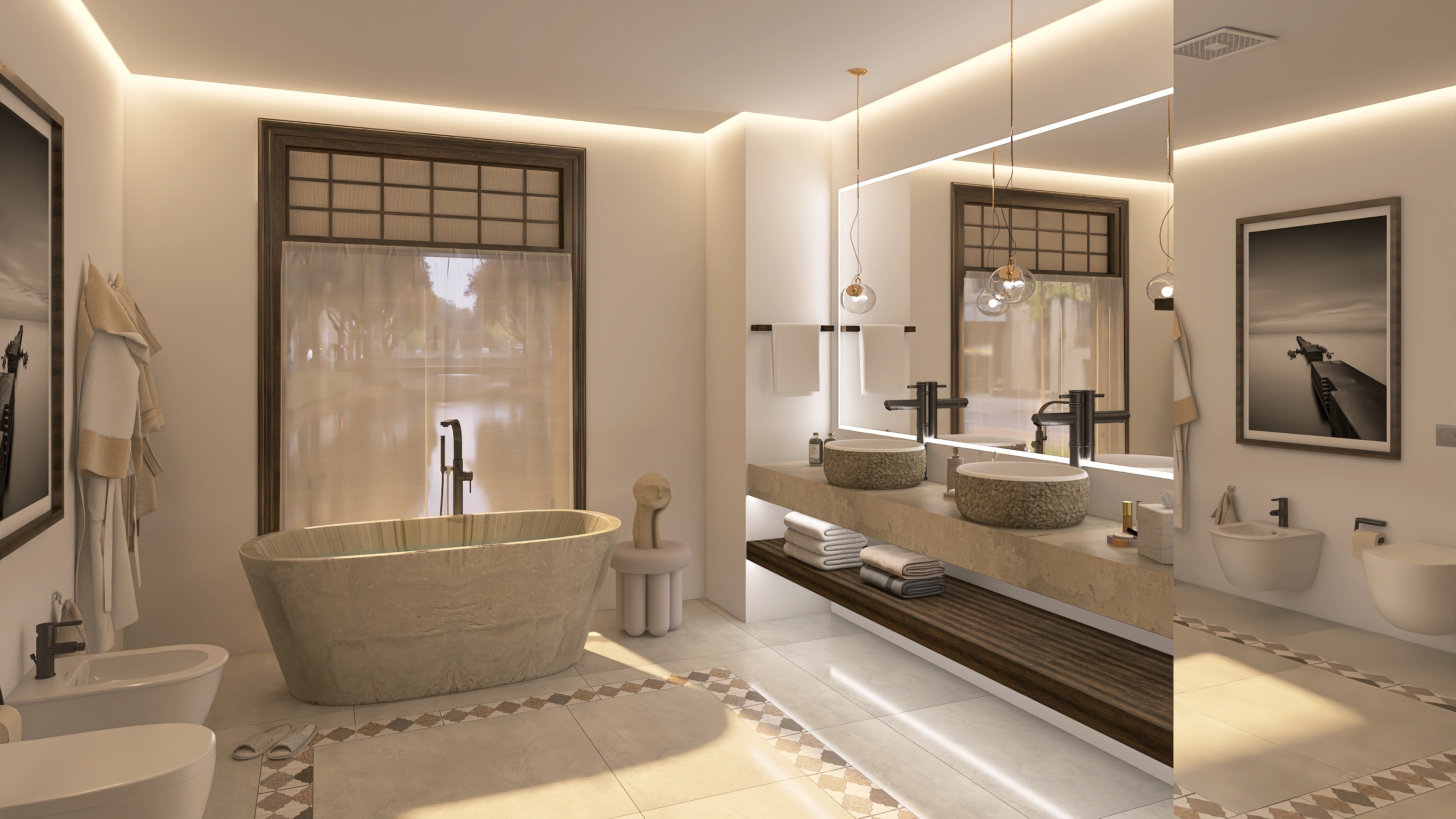 BATHROOM (chic, minimalist)