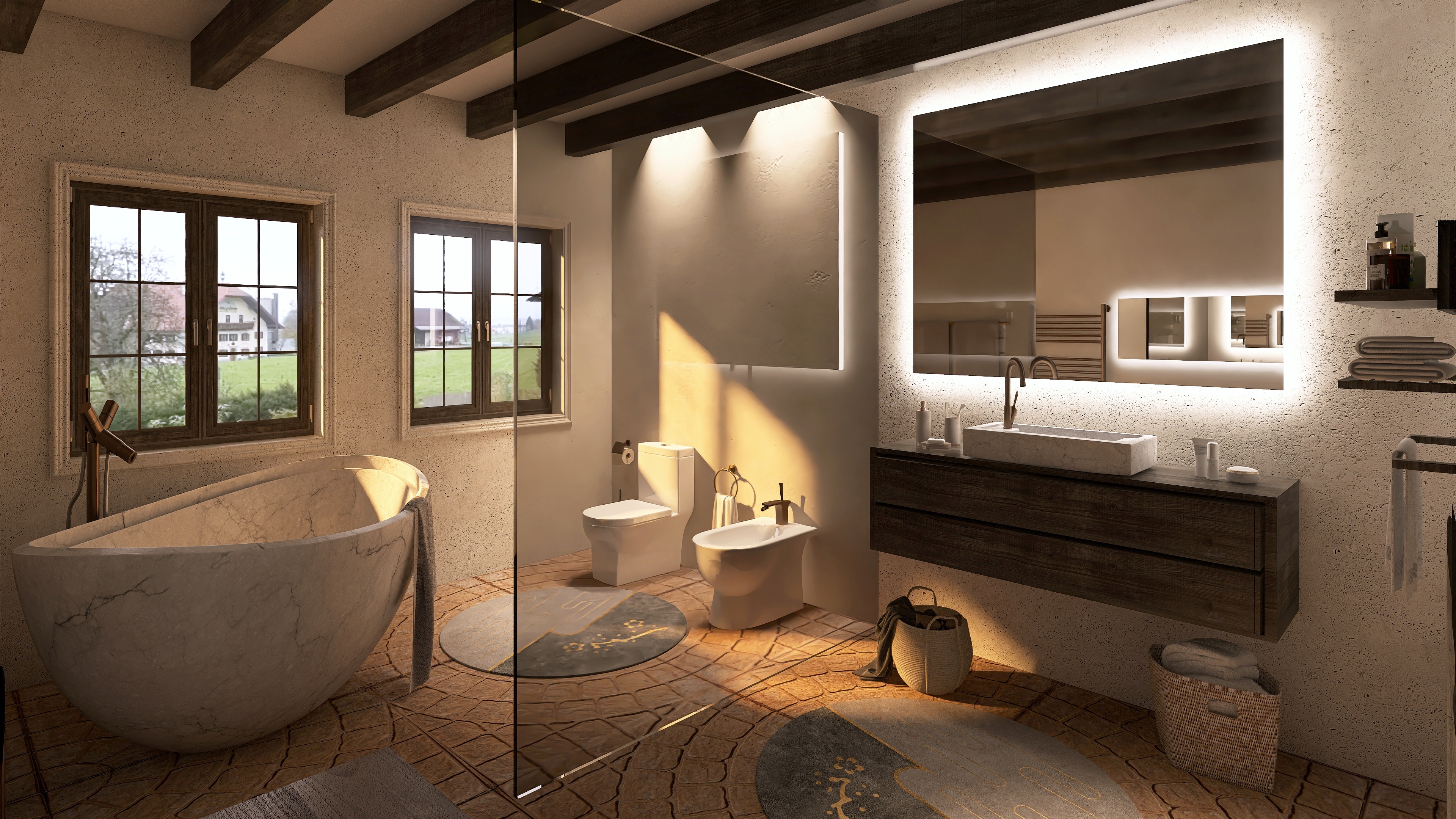 BATH IN THE COUNTRYSIDE