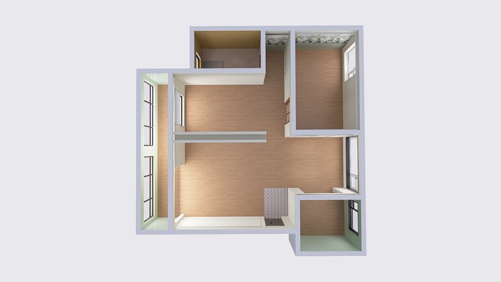 Empty—Elegant Mid-Century Apartment