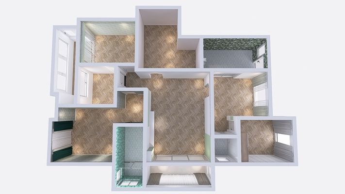 Four Bedroom Large Floor Plan