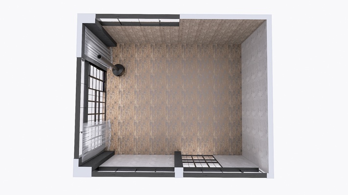 Industrial Style Tall Single Room