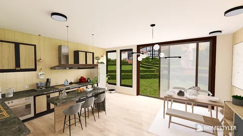 British 2 floor 1 bedroom Small House 