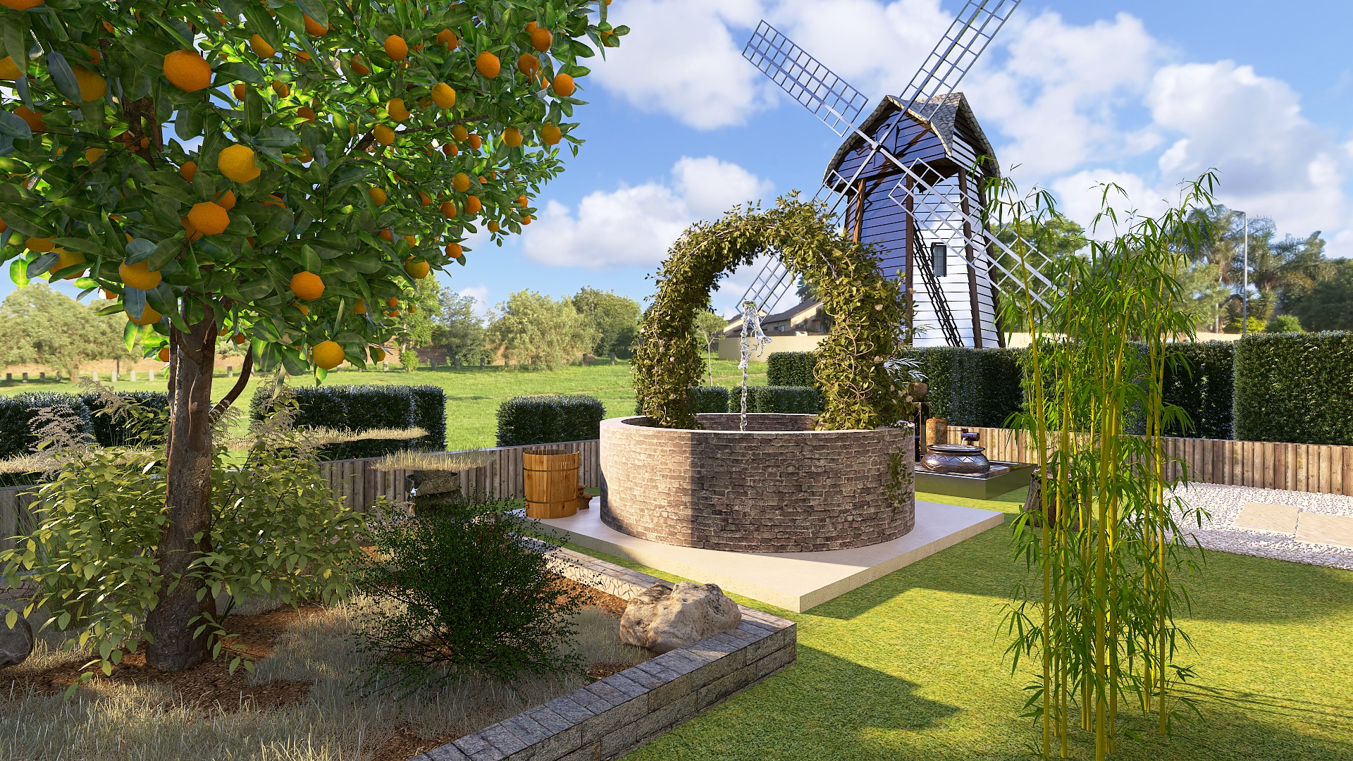 Air - Water -  Earth - Fire - Greenhouse