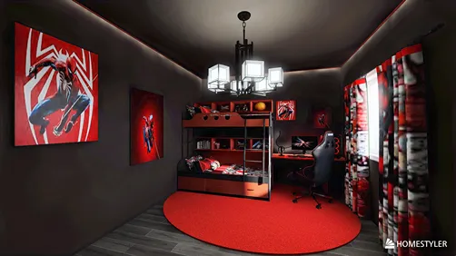 boys spider man room