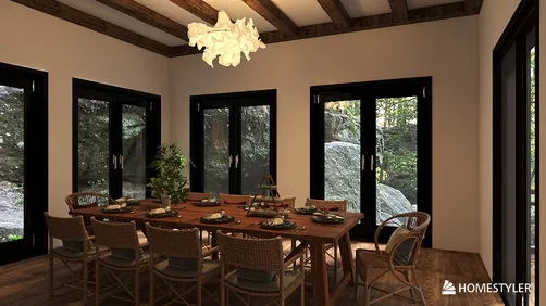 mountain cabin house