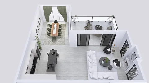 Professional interior design created with Homestyler 3D design software